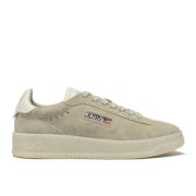 Beige Suède Lage Sneakers Autry , Gray , Heren