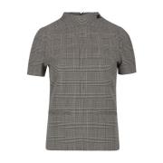 Prince Of Wales Korte Mouw Top Courrèges , Brown , Dames