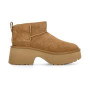 Bruine Suède Enkellaarzen UGG , Brown , Dames