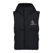 Zwarte Mouwloze Gewatteerde Jas Baldy Moncler , Black , Heren