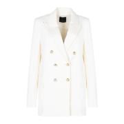 Elegant Navy Blazer Pinko , White , Dames