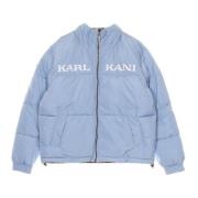 Omkeerbare Retro Puffer Jas Lichtblauw/Bruin Karl Kani , Multicolor , ...