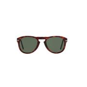 Klassieke Opvouwbare Zonnebril Persol , Brown , Heren