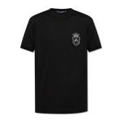 T-shirt met applicatie Dolce & Gabbana , Black , Heren