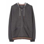 Gestreepte Grijze Thuis Hoodie Paul Smith , Gray , Heren