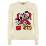 Disney Sweater Cream MC2 Saint Barth , Beige , Dames