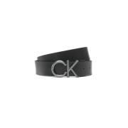 Leren Heren Riem Lente/Zomer Collectie Calvin Klein , Black , Heren