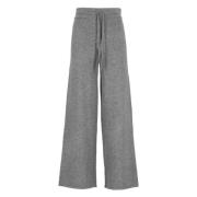 Elastische Taille Wollen Broek Saint Barth , Gray , Dames