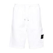 Stijlvolle Bermuda Shorts voor Mannen Stone Island , White , Heren