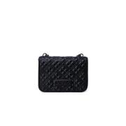 Bicolor Handtas Herfst/Winter Collectie Love Moschino , Black , Dames