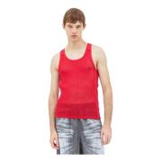 Kant Slaap Tank Top Diesel , Red , Heren