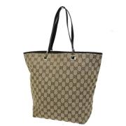 Pre-owned Canvas gucci-bags Gucci Vintage , Beige , Dames