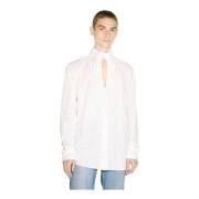 Katoenen Shirt met Zelfstrik Strik Kraag Vivienne Westwood , White , H...