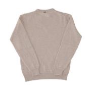 Wol Trui met Ronde Hals Herno , Beige , Heren