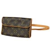 Pre-owned Canvas clutches Louis Vuitton Vintage , Brown , Dames