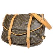 Pre-owned Canvas shoulder-bags Louis Vuitton Vintage , Brown , Dames