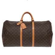 Pre-owned Canvas handbags Louis Vuitton Vintage , Brown , Dames