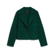 Groene wollen jas Kelly Model Max Mara Weekend , Green , Heren