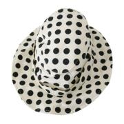 Polka Dot Trilby Hoed in Wit Dolce & Gabbana , Black , Dames