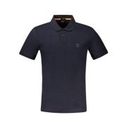 Blauw Katoenen Poloshirt Hugo Boss , Blue , Heren