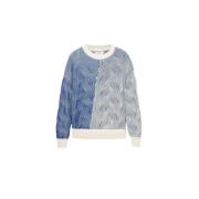 Blauwe Katoenen Gebreide Kleding Herfst/Winter Collectie Desigual , Bl...