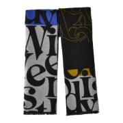 Wol Zijden Sjaal Vivienne Westwood , Multicolor , Dames