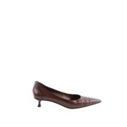 Pre-owned Leather heels Gucci Vintage , Brown , Dames