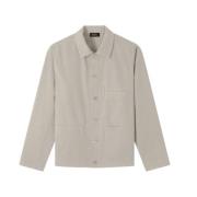 Casual herenoverhemd, perzikhuidstof A.p.c. , Beige , Heren