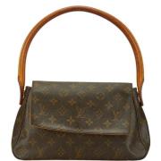 Pre-owned Canvas handbags Louis Vuitton Vintage , Brown , Dames