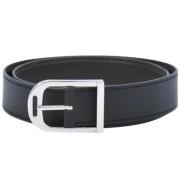 Pre-owned Leather belts Hermès Vintage , Black , Dames