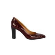 Pre-owned Leather heels Hermès Vintage , Red , Dames