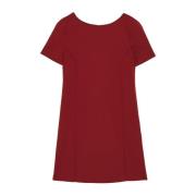 Kleed essentiële crêpe -jurk Patrizia Pepe , Red , Dames