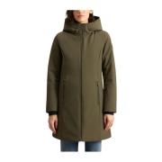 Groene Tech Softshell Dons Parka Woolrich , Green , Dames