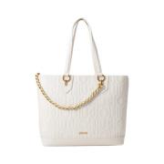 Ecs M Tote Tas Liu Jo , Beige , Dames