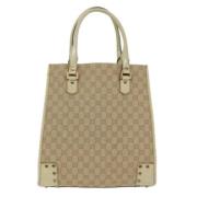 Pre-owned Canvas gucci-bags Gucci Vintage , Beige , Dames