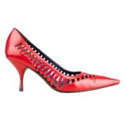 Pre-owned Leather heels Miu Miu Pre-owned , Red , Dames