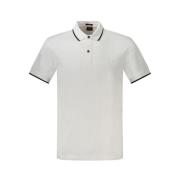 Wit Katoenen Poloshirt Hugo Boss , White , Heren