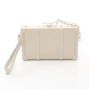 Pre-owned Canvas clutches Louis Vuitton Vintage , White , Dames