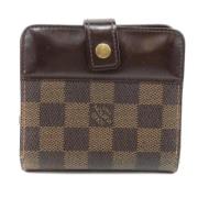 Pre-owned Canvas wallets Louis Vuitton Vintage , Brown , Dames