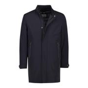 Donkerblauwe winterjas Corneliani , Blue , Heren