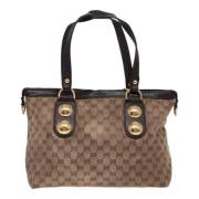 Pre-owned Canvas gucci-bags Gucci Vintage , Beige , Dames