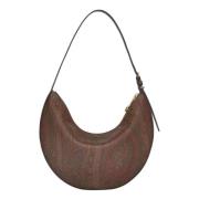 Middelgrote Hobo Tas in Iconisch Jacquard Etro , Brown , Dames