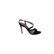 Pre-owned Suede heels Gianvito Rossi Pre-owned , Blue , Dames