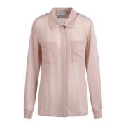 Ercole Shirt met Franse Kraag Max Mara , Pink , Dames