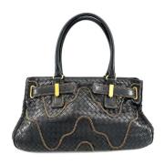 Pre-owned Leather handbags Bottega Veneta Vintage , Black , Dames