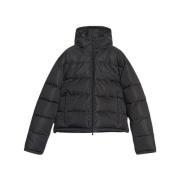 Gewatteerde donsjas met opvouwbare capuchon Balenciaga , Black , Heren