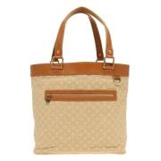 Pre-owned Canvas shoulder-bags Louis Vuitton Vintage , Beige , Dames