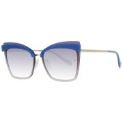 Blauwe Dames Zonnebril Vlinder Stijl Ana Hickmann , Blue , Dames