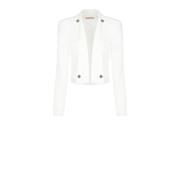 Korte open jas met knopen Rinascimento , White , Dames