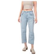 Dahlia Bow Leg Baby Roll Jeans Citizens of Humanity , Blue , Dames